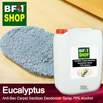 (ABCSD1) Eucalyptus Anti-Bac Carpet Sanitizer Deodorizer Spray - 75% Alcohol - 25L