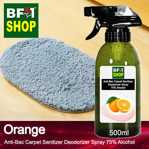 (ABCSD1) Orange Anti-Bac Carpet Sanitizer Deodorizer Spray - 75% Alcohol - 500ml