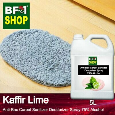 (ABCSD1) lime - Kaffir Lime Anti-Bac Carpet Sanitizer Deodorizer Spray - 75% Alcohol - 5L