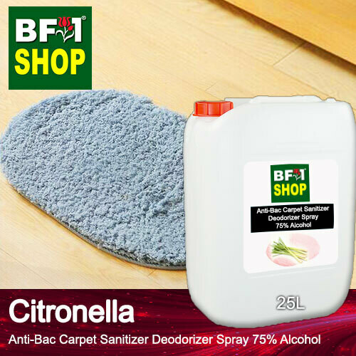 (ABCSD1) Citronella Anti-Bac Carpet Sanitizer Deodorizer Spray - 75% Alcohol - 25L