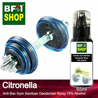 (ABGSD) Citronella Anti-Bac Gym Sanitizer Deodorizer Spray - 75% Alcohol - 65ml