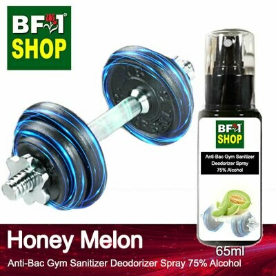 (ABGSD) Honey Melon Anti-Bac Gym Sanitizer Deodorizer Spray - 75% Alcohol - 65ml