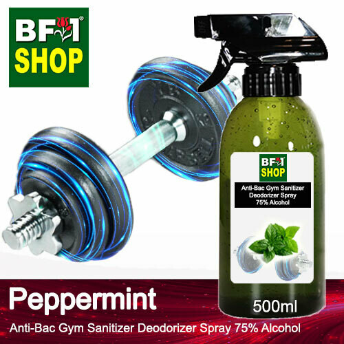 (ABGSD) mint - Peppermint Anti-Bac Gym Sanitizer Deodorizer Spray - 75% Alcohol - 500ml