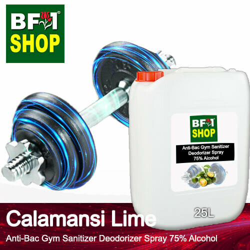 (ABGSD) lime - Calamansi Lime Anti-Bac Gym Sanitizer Deodorizer Spray - 75% Alcohol - 25L (ABGSD) lime - Calamansi Lime Anti-Bac Gym Sanitizer Deodorizer Spray - 75% Alcohol - 25L