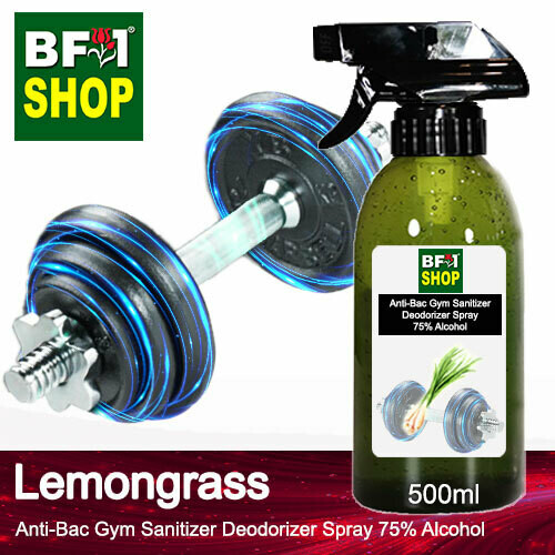 (ABGSD) Lemongrass Anti-Bac Gym Sanitizer Deodorizer Spray - 75% Alcohol - 500ml