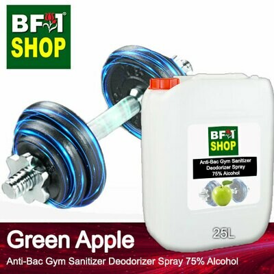 (ABGSD) Apple - Green Apple Anti-Bac Gym Sanitizer Deodorizer Spray - 75% Alcohol - 25L (ABGSD) Apple - Green Apple Anti-Bac Gym Sanitizer Deodorizer Spray - 75% Alcohol - 25L