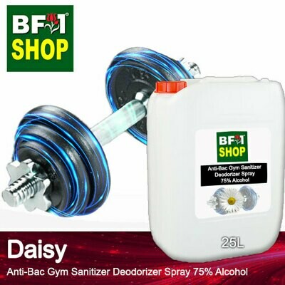 (ABGSD) Daisy Anti-Bac Gym Sanitizer Deodorizer Spray - 75% Alcohol - 25L (ABGSD) Daisy Anti-Bac Gym Sanitizer Deodorizer Spray - 75% Alcohol - 25L