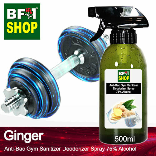 (ABGSD) Ginger Anti-Bac Gym Sanitizer Deodorizer Spray - 75% Alcohol - 500ml