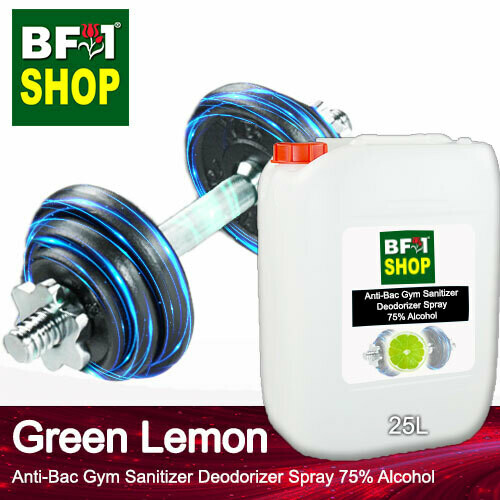 (ABGSD) Lemon - Green Lemon Anti-Bac Gym Sanitizer Deodorizer Spray - 75% Alcohol - 25L