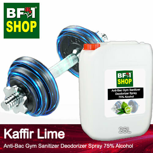 (ABGSD) lime - Kaffir Lime Anti-Bac Gym Sanitizer Deodorizer Spray - 75% Alcohol - 25L