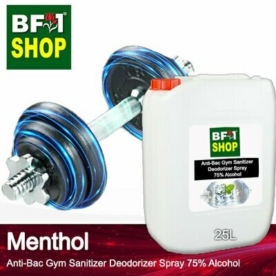 (ABGSD) Menthol Anti-Bac Gym Sanitizer Deodorizer Spray - 75% Alcohol - 25L (ABGSD) Menthol Anti-Bac Gym Sanitizer Deodorizer Spray - 75% Alcohol - 25L