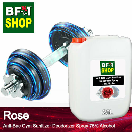 (ABGSD) Rose Anti-Bac Gym Sanitizer Deodorizer Spray - 75% Alcohol - 25L