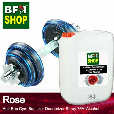 (ABGSD) Rose Anti-Bac Gym Sanitizer Deodorizer Spray - 75% Alcohol - 25L (ABGSD) Rose Anti-Bac Gym Sanitizer Deodorizer Spray - 75% Alcohol - 25L