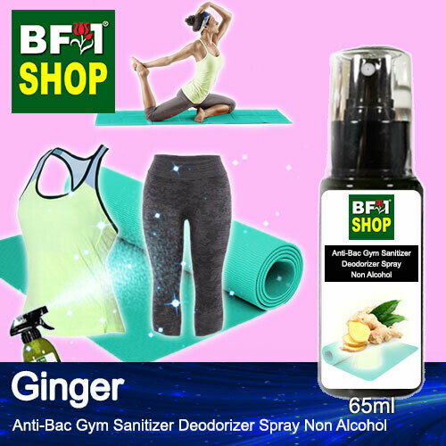 (ABGSD) Ginger Anti-Bac Gym Sanitizer Deodorizer Spray - Non Alcohol - 65ml