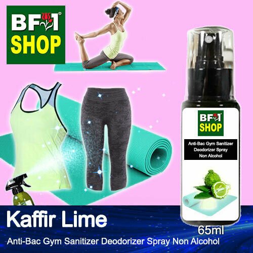 (ABGSD) lime - Kaffir Lime Anti-Bac Gym Sanitizer Deodorizer Spray - Non Alcohol - 65ml