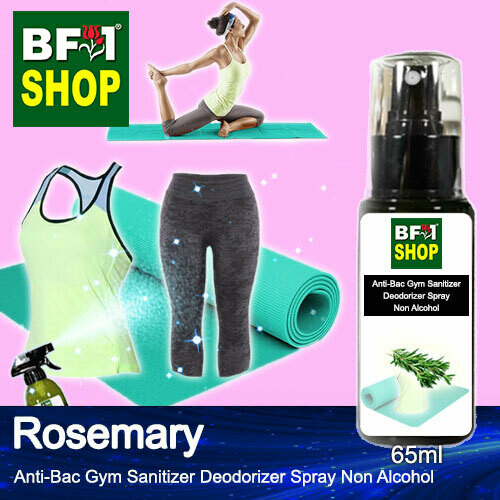 (ABGSD) Rosemary Anti-Bac Gym Sanitizer Deodorizer Spray - Non Alcohol - 65ml