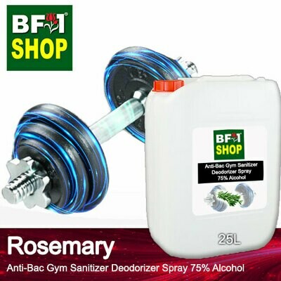 (ABGSD) Rosemary Anti-Bac Gym Sanitizer Deodorizer Spray - 75% Alcohol - 25L