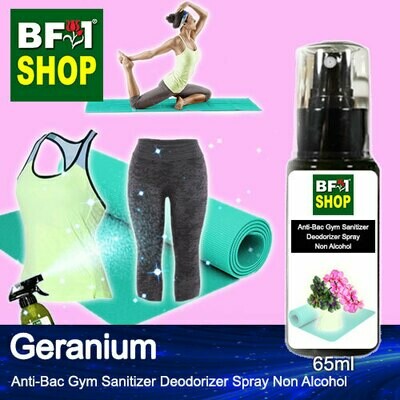 (ABGSD) Geranium Anti-Bac Gym Sanitizer Deodorizer Spray - Non Alcohol - 65ml