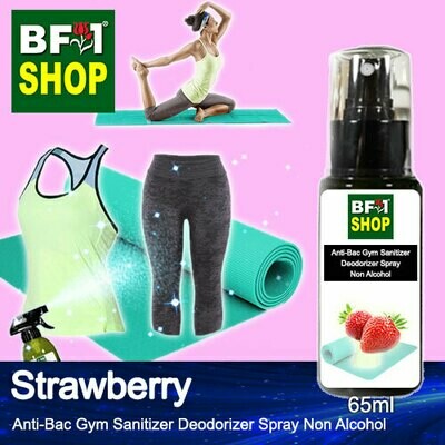 (ABGSD) Strawberry Anti-Bac Gym Sanitizer Deodorizer Spray - Non Alcohol - 65ml