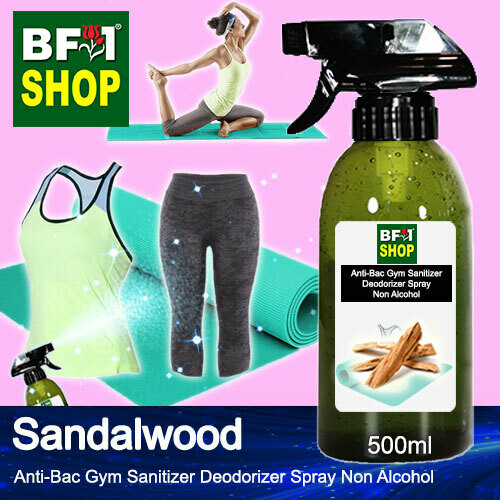 (ABGSD) Sandalwood Anti-Bac Gym Sanitizer Deodorizer Spray - Non Alcohol - 500ml