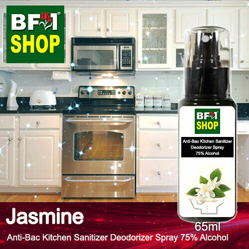 (ABKSD) Jasmine Anti-Bac Kitchen Sanitizer Deodorizer Spray - 75% Alcohol - 65ml