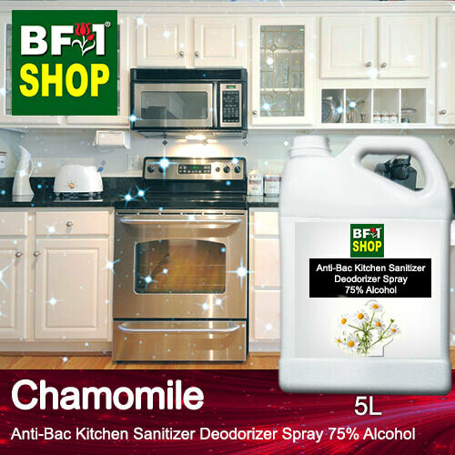 (ABKSD) Chamomile Anti-Bac Kitchen Sanitizer Deodorizer Spray - 75% Alcohol - 5L
