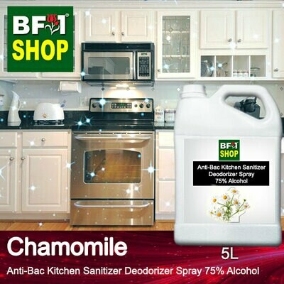 (ABKSD) Chamomile Anti-Bac Kitchen Sanitizer Deodorizer Spray - 75% Alcohol - 5L (ABKSD) Chamomile Anti-Bac Kitchen Sanitizer Deodorizer Spray - 75% Alcohol - 5L