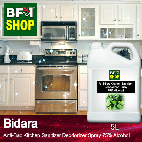(ABKSD) Bidara Anti-Bac Kitchen Sanitizer Deodorizer Spray - 75% Alcohol - 5L