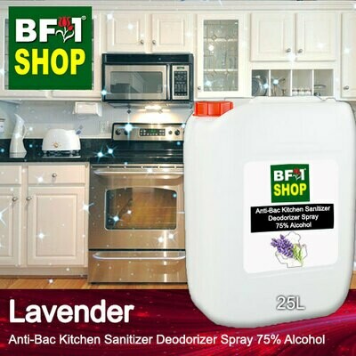 (ABKSD) Lavender Anti-Bac Kitchen Sanitizer Deodorizer Spray - 75% Alcohol - 25L (ABKSD) Lavender Anti-Bac Kitchen Sanitizer Deodorizer Spray - 75% Alcohol - 25L