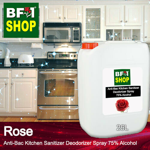 (ABKSD) Rose Anti-Bac Kitchen Sanitizer Deodorizer Spray - 75% Alcohol - 25L