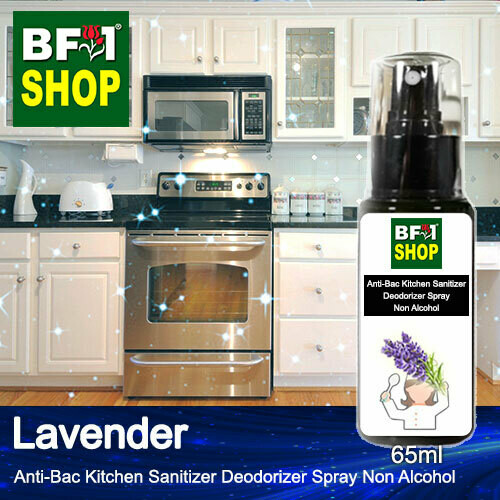 (ABKSD) Lavender Anti-Bac Kitchen Sanitizer Deodorizer Spray - Non Alcohol - 65ml