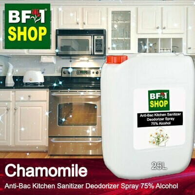 (ABKSD) Chamomile Anti-Bac Kitchen Sanitizer Deodorizer Spray - 75% Alcohol - 25L (ABKSD) Chamomile Anti-Bac Kitchen Sanitizer Deodorizer Spray - 75% Alcohol - 25L