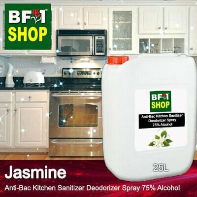 (ABKSD) Jasmine Anti-Bac Kitchen Sanitizer Deodorizer Spray - 75% Alcohol - 25L (ABKSD) Jasmine Anti-Bac Kitchen Sanitizer Deodorizer Spray - 75% Alcohol - 25L