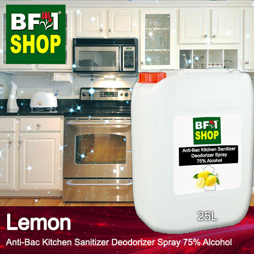 (ABKSD) Lemon Anti-Bac Kitchen Sanitizer Deodorizer Spray - 75% Alcohol - 25L (ABKSD) Lemon Anti-Bac Kitchen Sanitizer Deodorizer Spray - 75% Alcohol - 25L