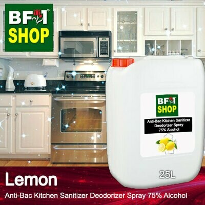 (ABKSD) Lemon Anti-Bac Kitchen Sanitizer Deodorizer Spray - 75% Alcohol - 25L (ABKSD) Lemon Anti-Bac Kitchen Sanitizer Deodorizer Spray - 75% Alcohol - 25L