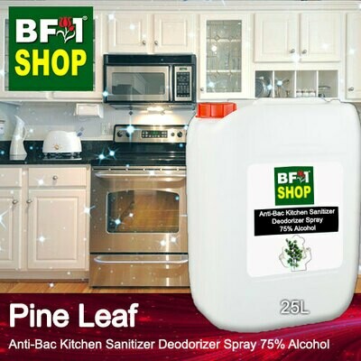 (ABKSD) Pine Leaf Anti-Bac Kitchen Sanitizer Deodorizer Spray - 75% Alcohol - 25L (ABKSD) Pine Leaf Anti-Bac Kitchen Sanitizer Deodorizer Spray - 75% Alcohol - 25L
