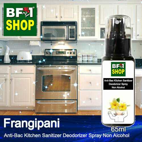 (ABKSD) Frangipani Anti-Bac Kitchen Sanitizer Deodorizer Spray - Non Alcohol - 65ml