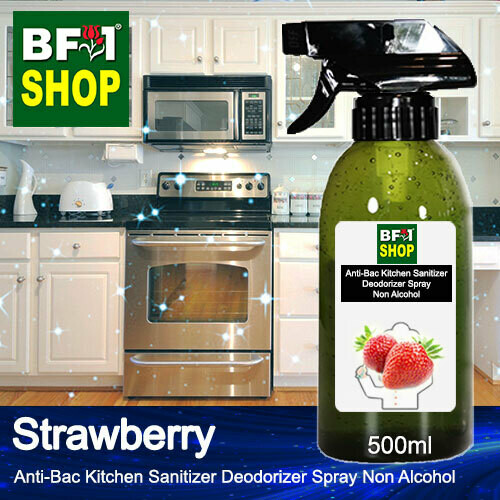 (ABKSD) Strawberry Anti-Bac Kitchen Sanitizer Deodorizer Spray - Non Alcohol - 500ml