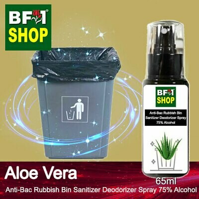 (ABRBSD) Aloe Vera Anti-Bac Rubbish Bin Sanitizer Deodorizer Spray - 75% Alcohol - 65ml