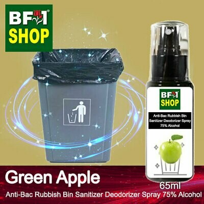 (ABRBSD) Apple - Green Apple Anti-Bac Rubbish Bin Sanitizer Deodorizer Spray - 75% Alcohol - 65ml