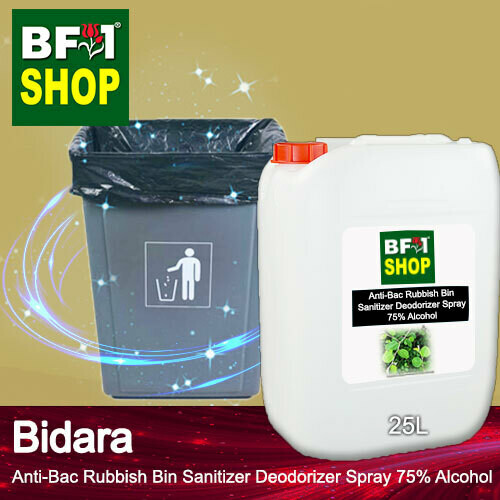 (ABRBSD) Bidara Anti-Bac Rubbish Bin Sanitizer Deodorizer Spray - 75% Alcohol - 25L