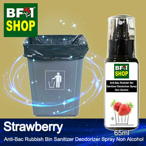 (ABRBSD) Strawberry Anti-Bac Rubbish Bin Sanitizer Deodorizer Spray - Non Alcohol - 65ml