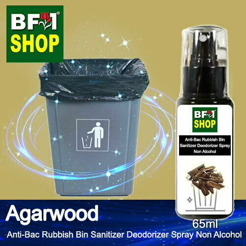 (ABRBSD) Agarwood Anti-Bac Rubbish Bin Sanitizer Deodorizer Spray - Non Alcohol - 65ml