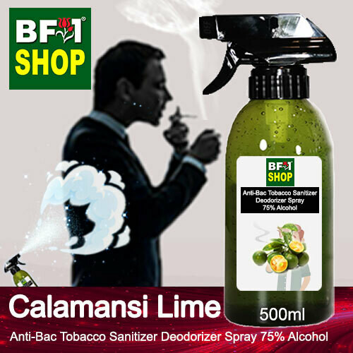 (ABTSD1) lime - Calamansi Lime Anti-Bac Tobacco Sanitizer Deodorizer Spray - 75% Alcohol - 500ml