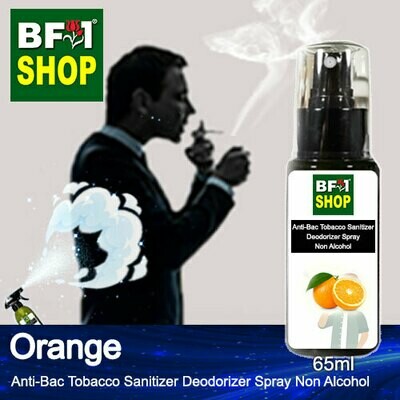 (ABTSD1) Orange Anti-Bac Tobacco Sanitizer Deodorizer Spray - Non Alcohol - 65ml