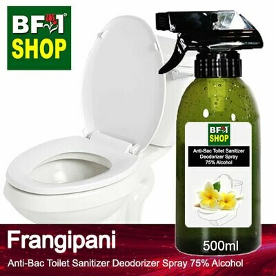 (ABTSD) Frangipani Anti-Bac Toilet Sanitizer Deodorizer Spray - 75% Alcohol - 500ml