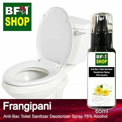 (ABTSD) Frangipani Anti-Bac Toilet Sanitizer Deodorizer Spray - 75% Alcohol - 65ml