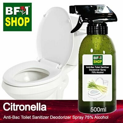 (ABTSD) Citronella Anti-Bac Toilet Sanitizer Deodorizer Spray - 75% Alcohol - 500ml