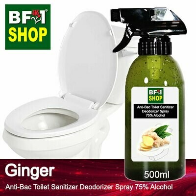 (ABTSD) Ginger Anti-Bac Toilet Sanitizer Deodorizer Spray - 75% Alcohol - 500ml