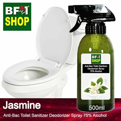 (ABTSD) Jasmine Anti-Bac Toilet Sanitizer Deodorizer Spray - 75% Alcohol - 500ml